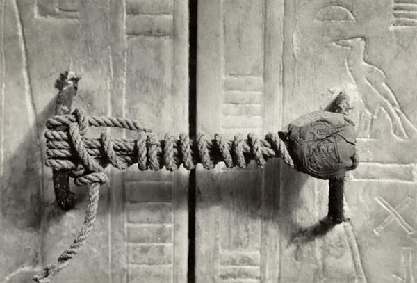 The unbroken seal on King Tut’s tomb