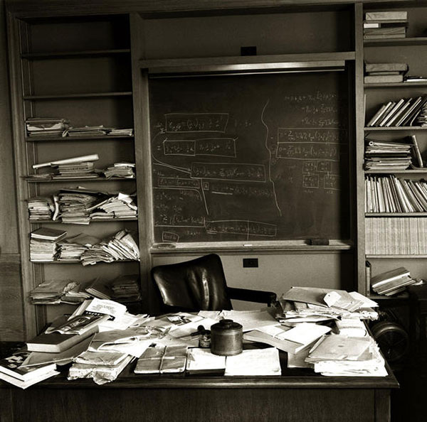 Albert Einstein’s office photographed on the day of his death
